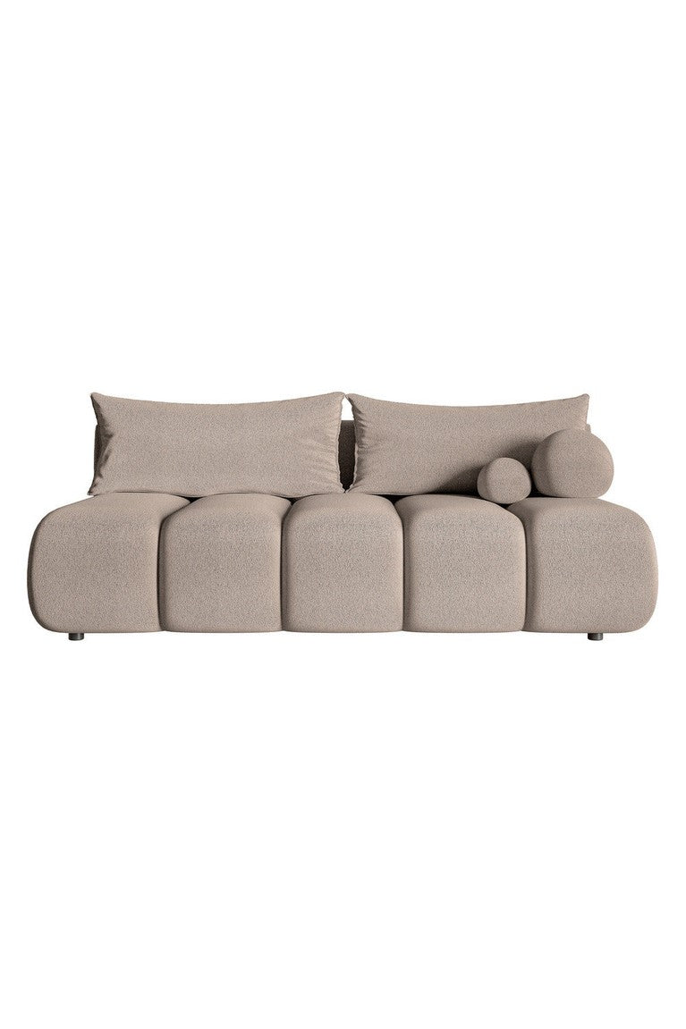 Sofa-lova ELIN mini, smėlinis šenilas
