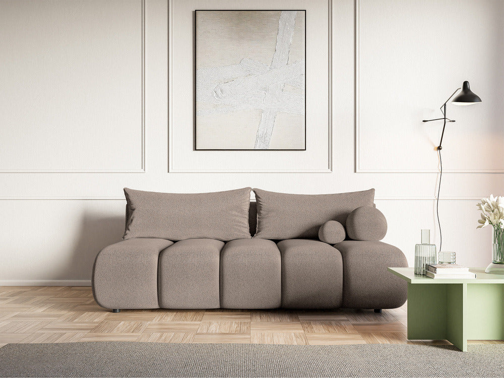 Sofa-lova ELIN mini, smėlinis šenilas