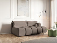 Sofa-lova ELIN mini, smėlinis šenilas