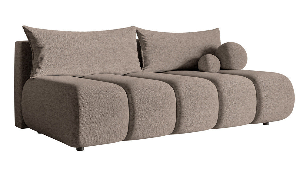 Sofa-lova ELIN mini, smėlinis šenilas