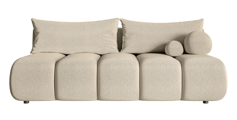 Sofa-lova ELIN mini, šviesiai smėlinis šenilas