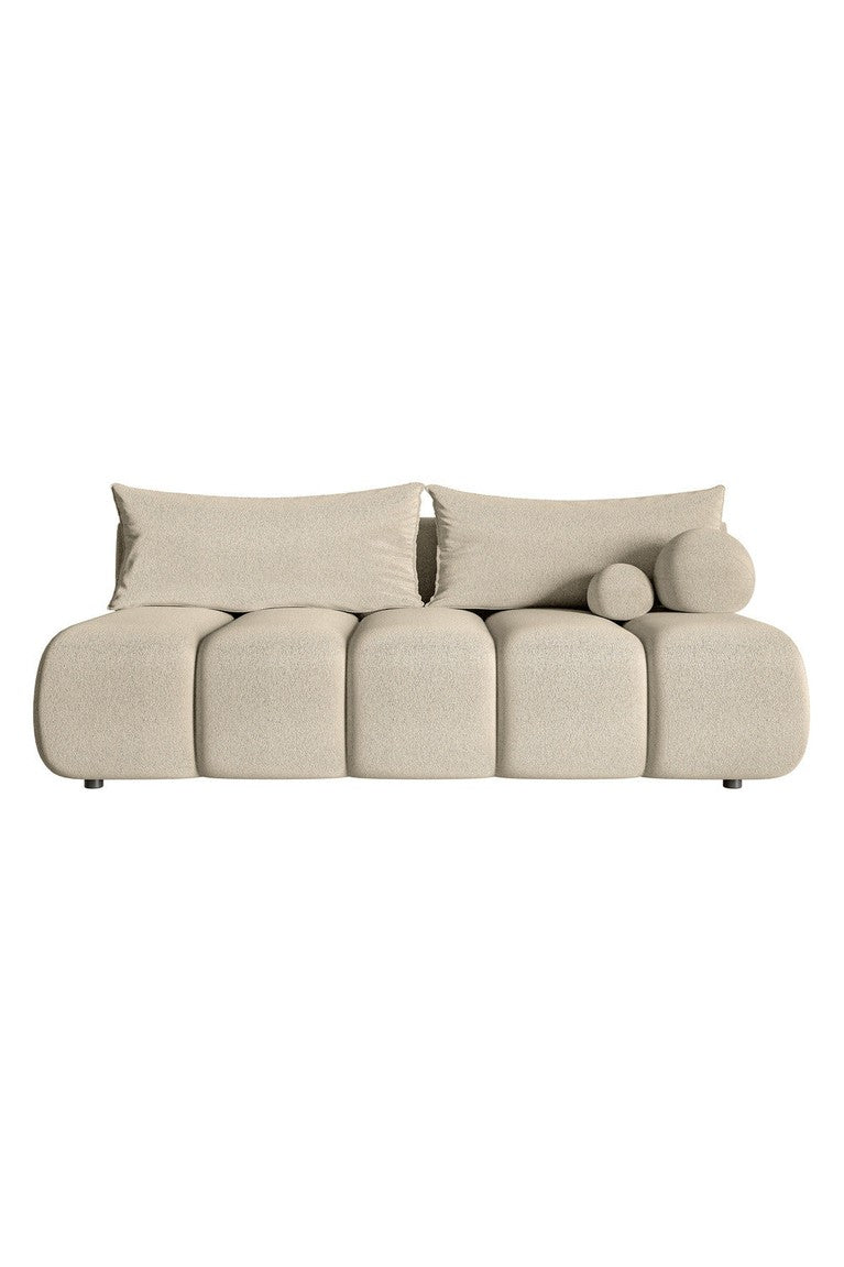Sofa-lova ELIN mini, šviesiai smėlinis šenilas