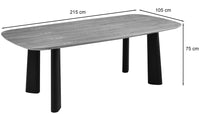 Stalas JADEO, 215×105, cm, natūralaus