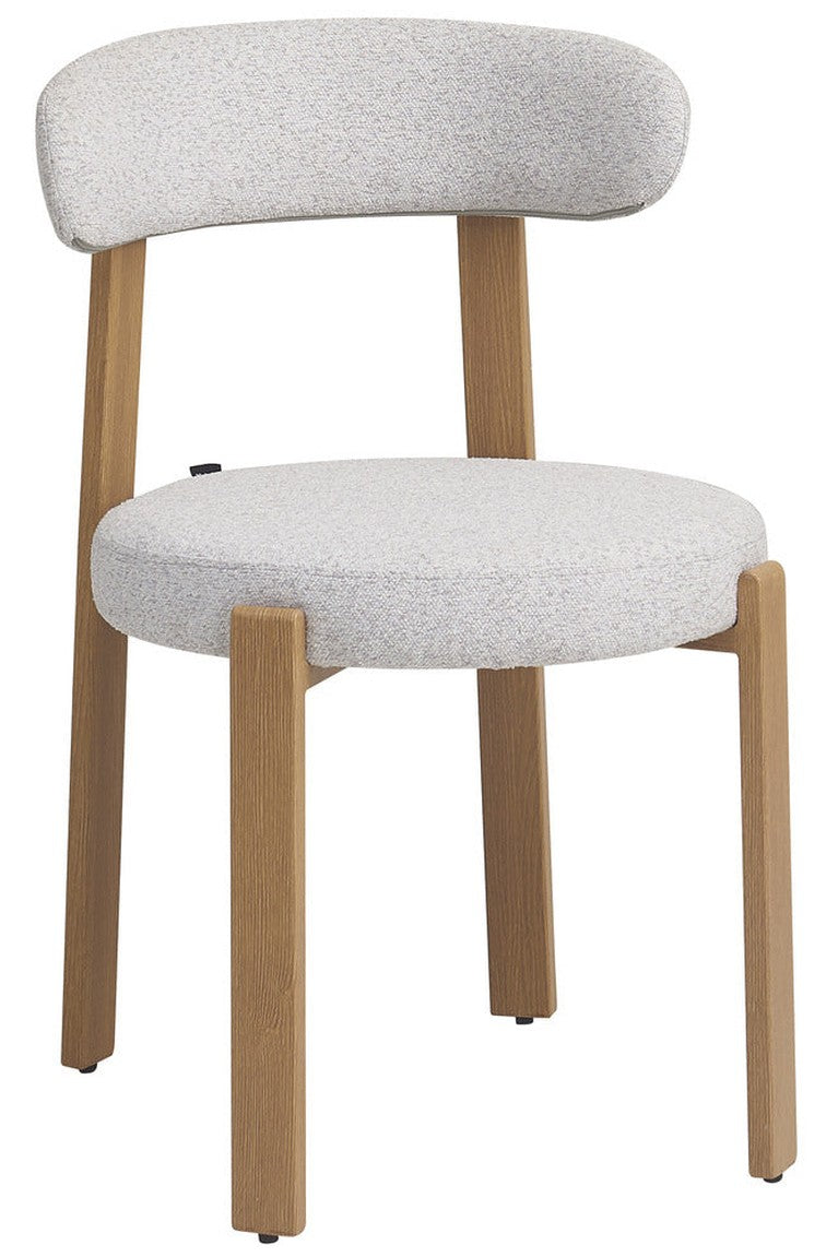 Kėdė AFINATTE, šviesiai pilka bouclé