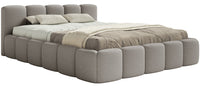 Miegamojo lova SOFTY LOW, pilka boucle