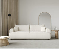 Sofa-lova CORMAC, kreminis šenilas, Sicuro