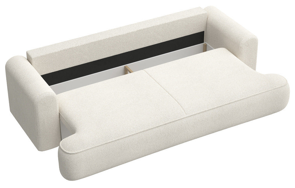 Sofa-lova CORMAC, kreminis šenilas, Sicuro