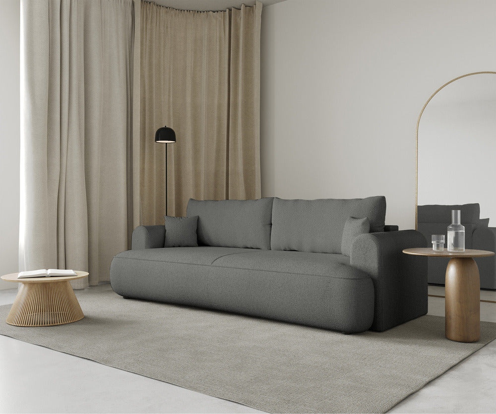 Sofa-lova CORMAC, pilkas šenilas, Sicuro