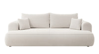 Sofa-lova CORMAC, balta, bouclé
