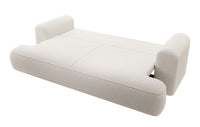 Sofa-lova CORMAC, balta, bouclé