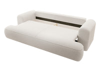 Sofa-lova CORMAC, balta, bouclé