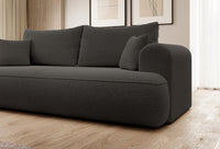 Sofa-lova CORMAC, tamsiai pilka bouclé