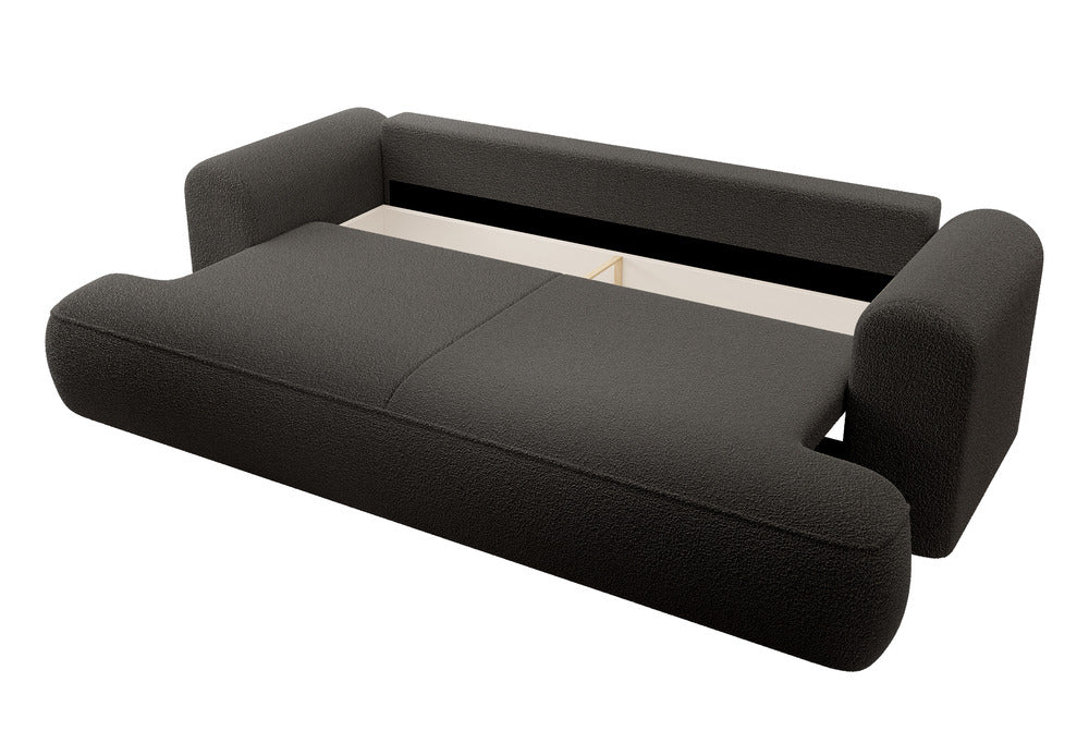 Sofa-lova CORMAC, tamsiai pilka bouclé
