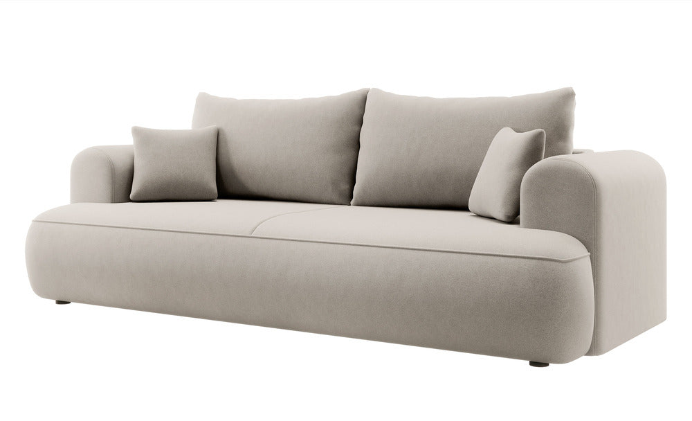 Sofa-lova CORMAC, balta, veliūras