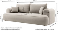 Sofa-lova CORMAC, tamsiai mėlyna