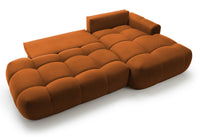 Kampinė sofa TARRA, varinė, dešinė
