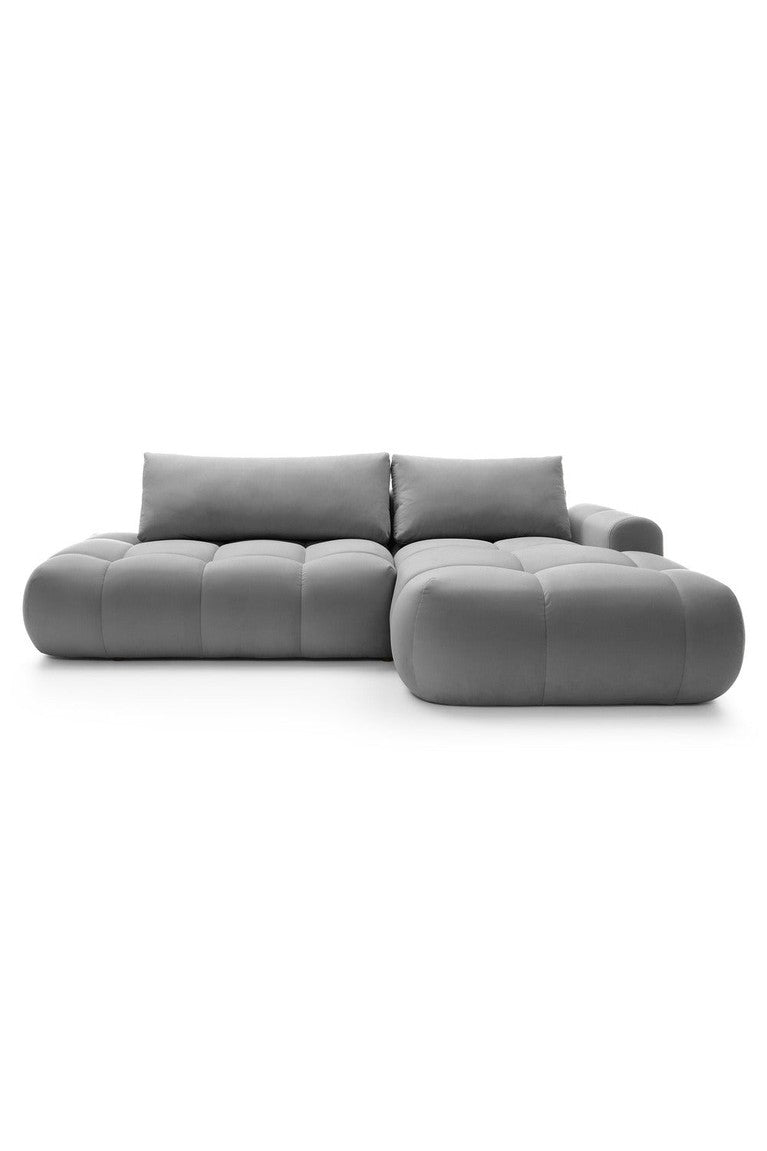 Kampinė sofa TARRA, pilkas, dešinė