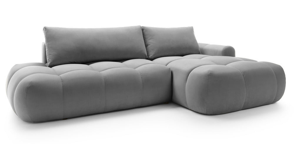 Kampinė sofa TARRA, pilkas, dešinė