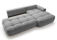 Kampinė sofa TARRA, pilkas, dešinė