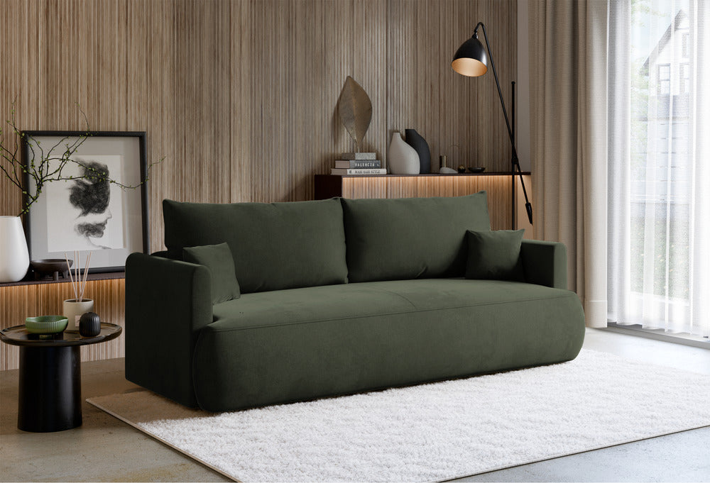 Sofa-lova CORMAC mini, alyvuogių, žalia
