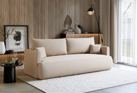 Sofa-lova CORMAC mini, kreminis šenilas