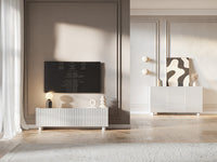 TV spintelė TAGE, 144 cm, balta