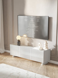 TV spintelė TAGE, 144 cm, balta