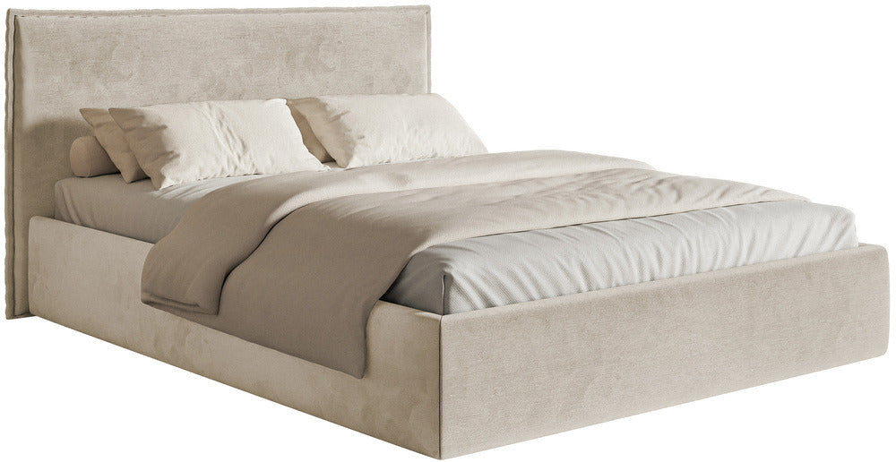 Minkšta lova SOFTIE SLIM, smėlinis veliūras