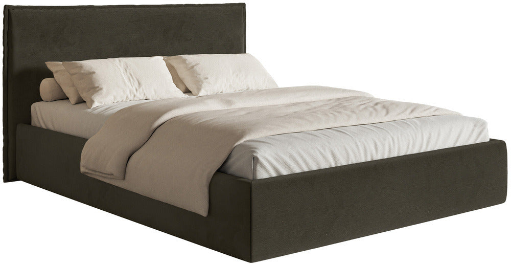 Minkšta lova SOFTIE SLIM, tamsiai žalias veliūras
