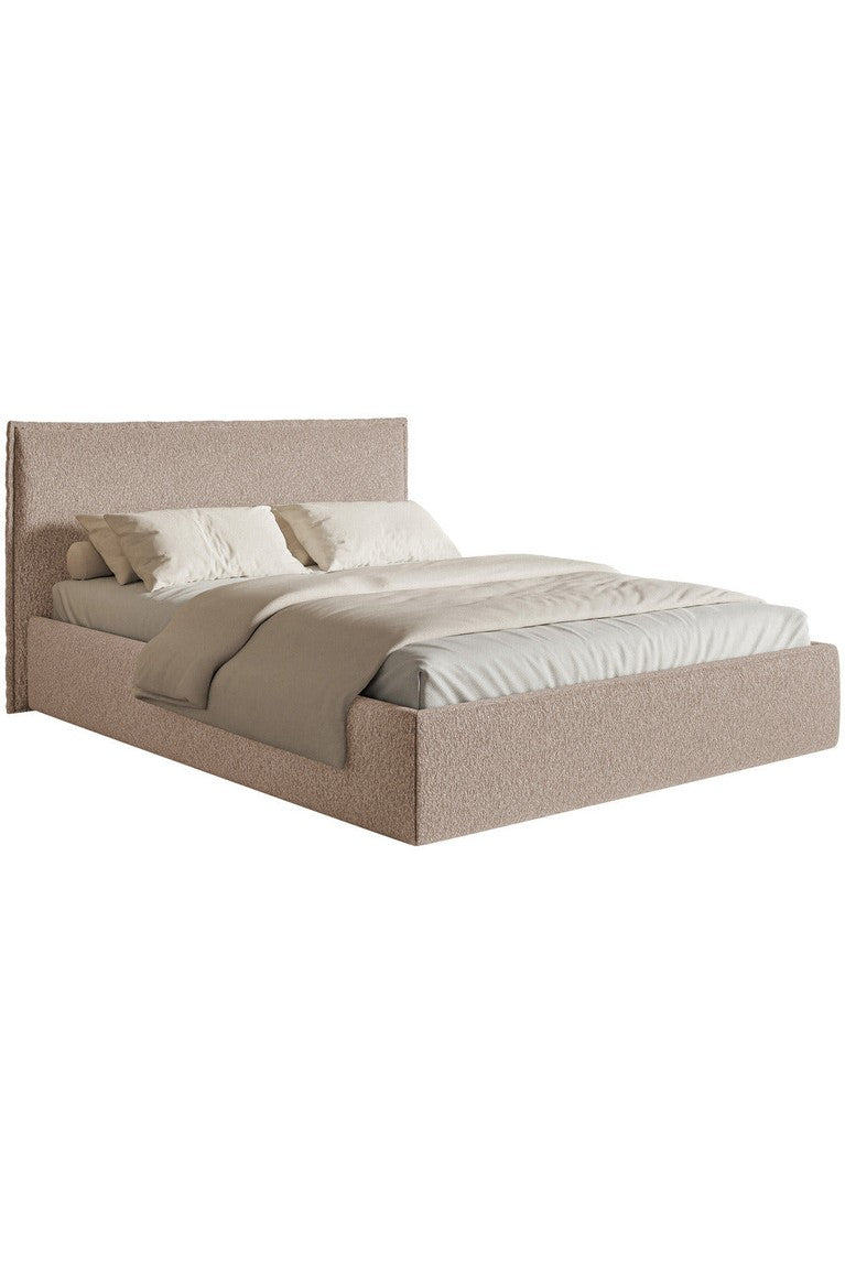 Minkšta lova SOFTIE SLIM, tamsiai smėlinis šenilas