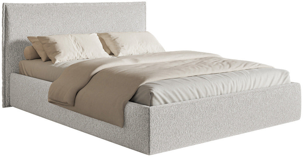 Minkšta lova SOFTIE SLIM, šviesiai pilkas šenilas