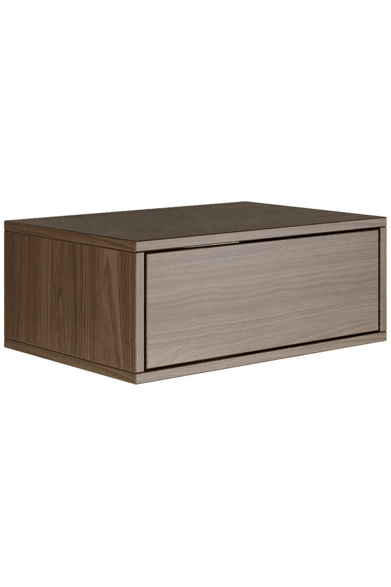Pakabinama naktinė spintelė ZARI, riešutas, 50 cm, 2