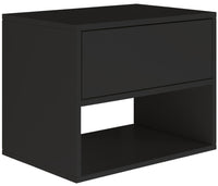 Pakabinama naktinė spintelė ZARI, juoda, 50 cm, 3