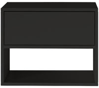 Pakabinama naktinė spintelė ZARI, juoda, 50 cm, 3