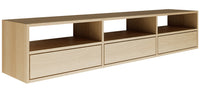 Pakabinama TV spintelė ZARI, ąžuolas, 150 cm, 2