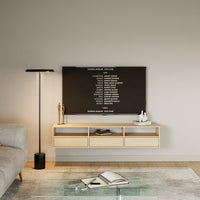 Pakabinama TV spintelė ZARI, ąžuolas, 150 cm, 2