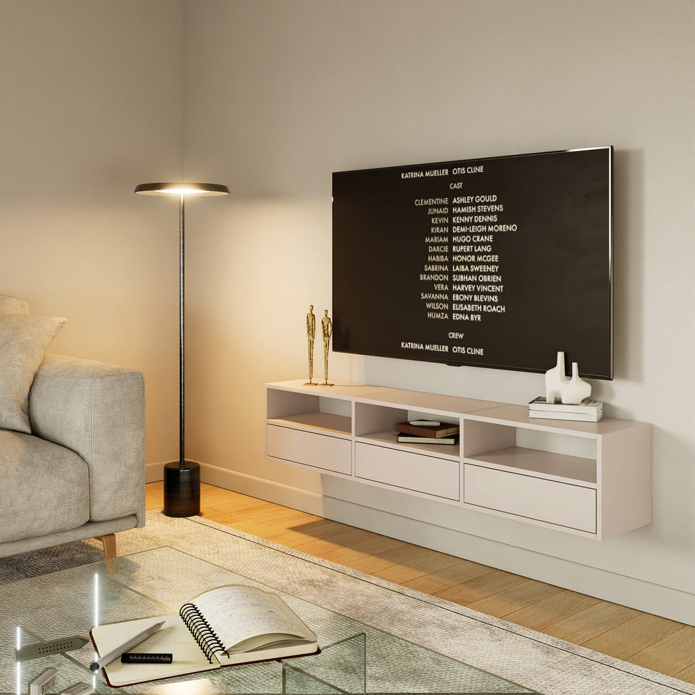 Pakabinama TV spintelė ZARI, kašmyras, 150 cm, 2