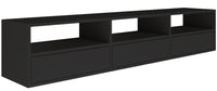 Pakabinama TV spintelė ZARI, juoda, 150 cm, 2