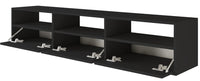 Pakabinama TV spintelė ZARI, juoda, 150 cm, 2
