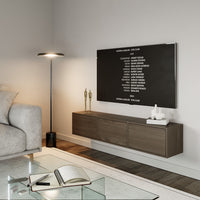 Pakabinama TV spintelė ZARI, riešutas, 150 cm