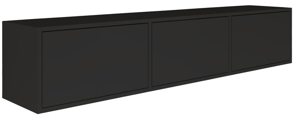 Pakabinama TV spintelė ZARI, juoda, 150 cm