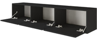 Pakabinama TV spintelė ZARI, juoda, 150 cm