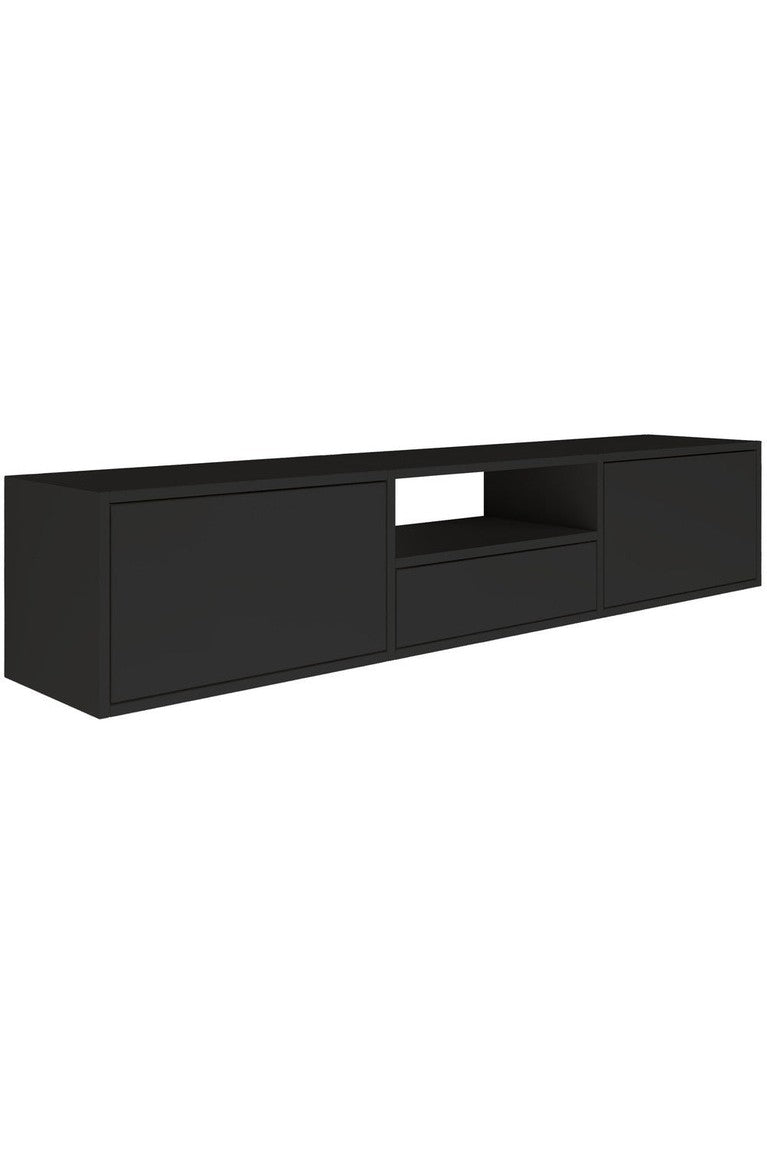 Pakabinama TV spintelė ZARI, juoda, 150 cm, 3