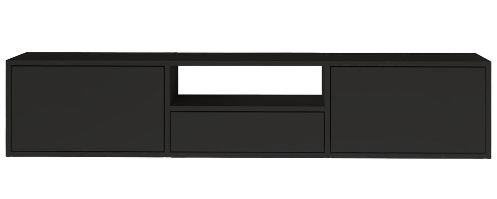 Pakabinama TV spintelė ZARI, juoda, 150 cm, 3