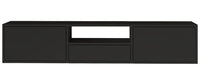Pakabinama TV spintelė ZARI, juoda, 150 cm, 3