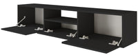 Pakabinama TV spintelė ZARI, juoda, 150 cm, 3