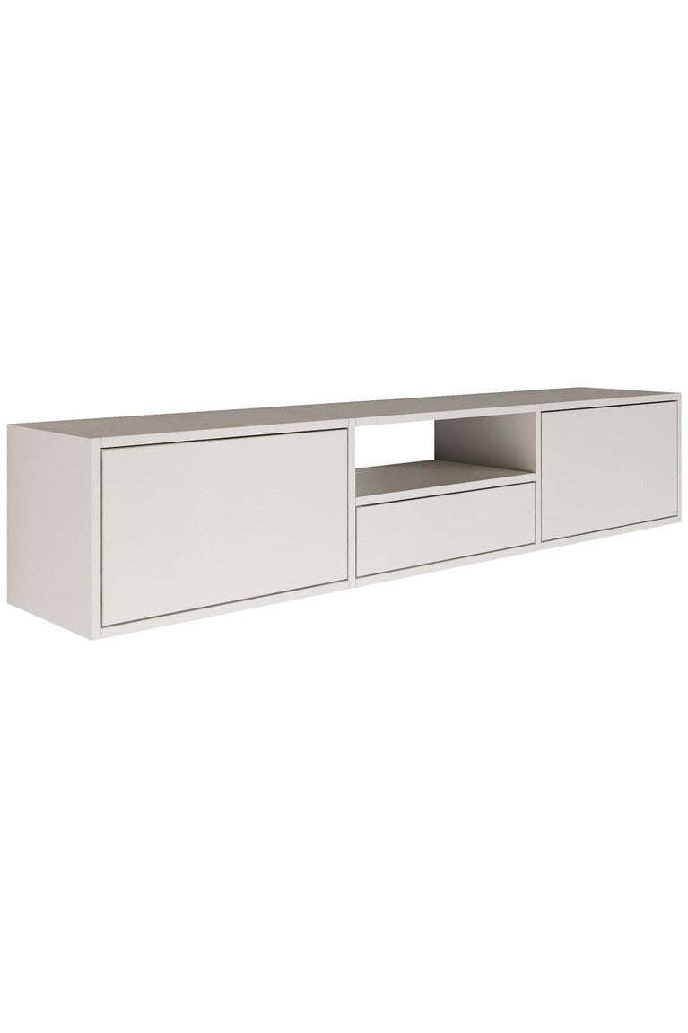 Pakabinama TV spintelė ZARI, balta, 150 cm, 3