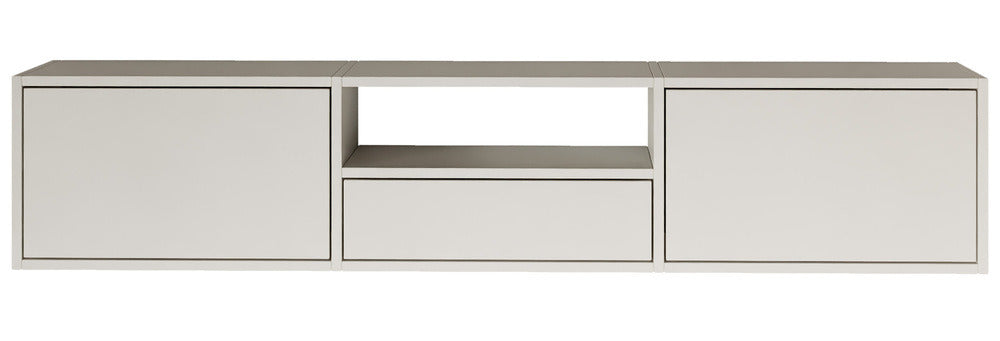 Pakabinama TV spintelė ZARI, balta, 150 cm, 3