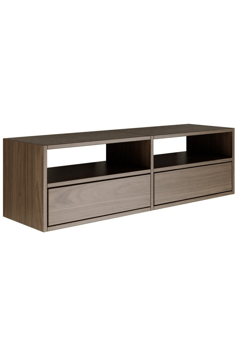 Pakabinama TV spintelė ZARI, riešutas, 100 cm, 2