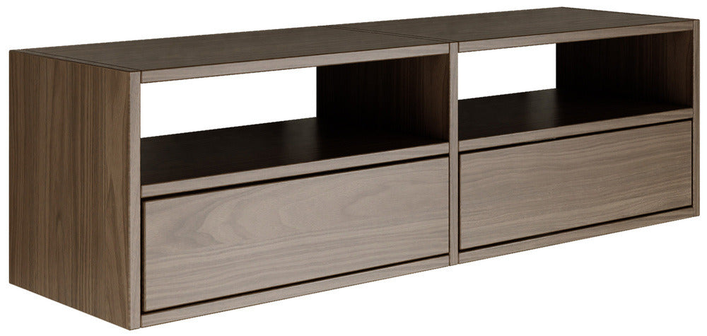 Pakabinama TV spintelė ZARI, riešutas, 100 cm, 2